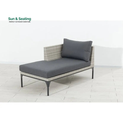 Flax Outdoor Swimming Poolside Lounger Set of 2 (Seashell) Loungers