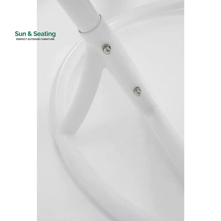 Flutter Single Seater Hanging Swing With Stand For Balcony Garden (White) Swings