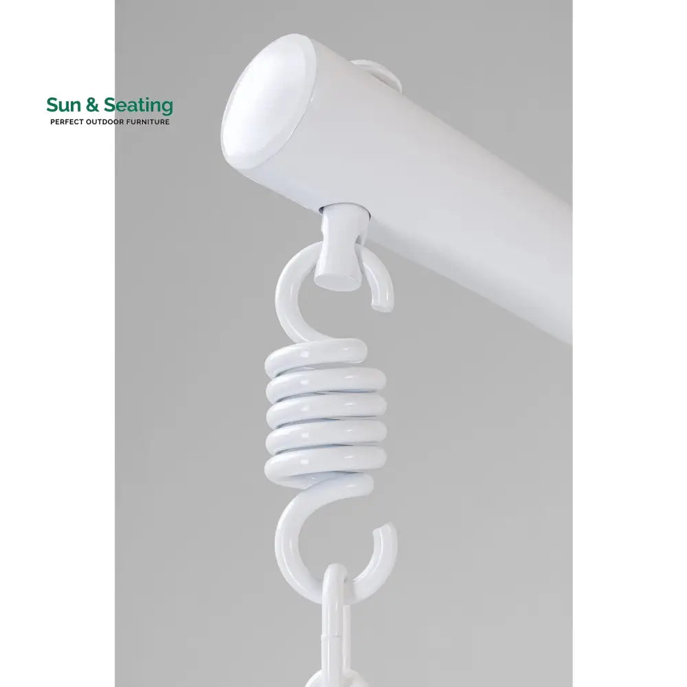 Flutter Single Seater Hanging Swing With Stand For Balcony Garden (White) Swings