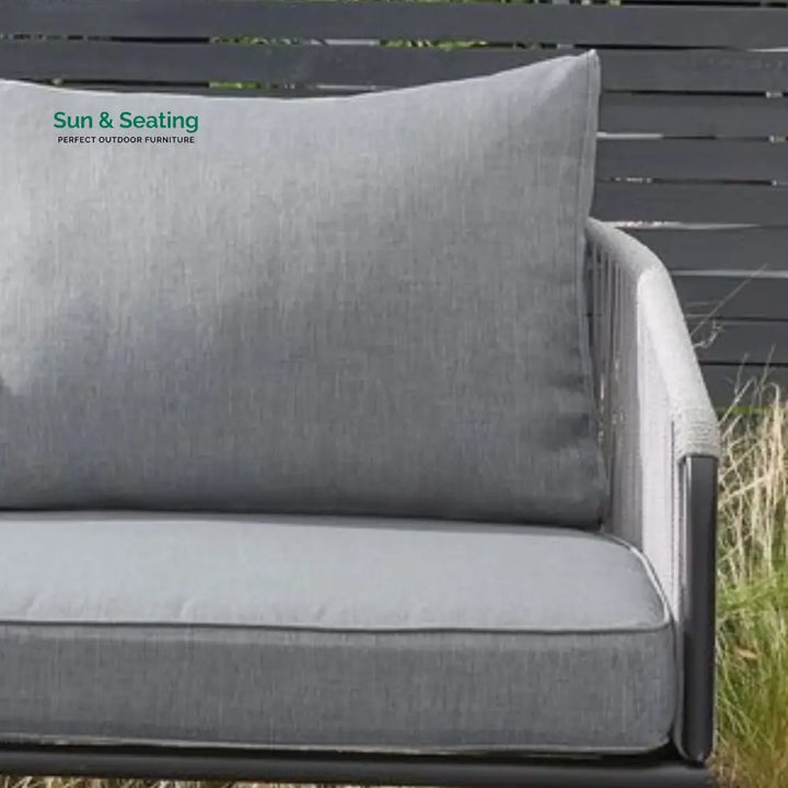 Fozia Outdoor Rope L-Shaped Conversation Sofa Set Sofa Set