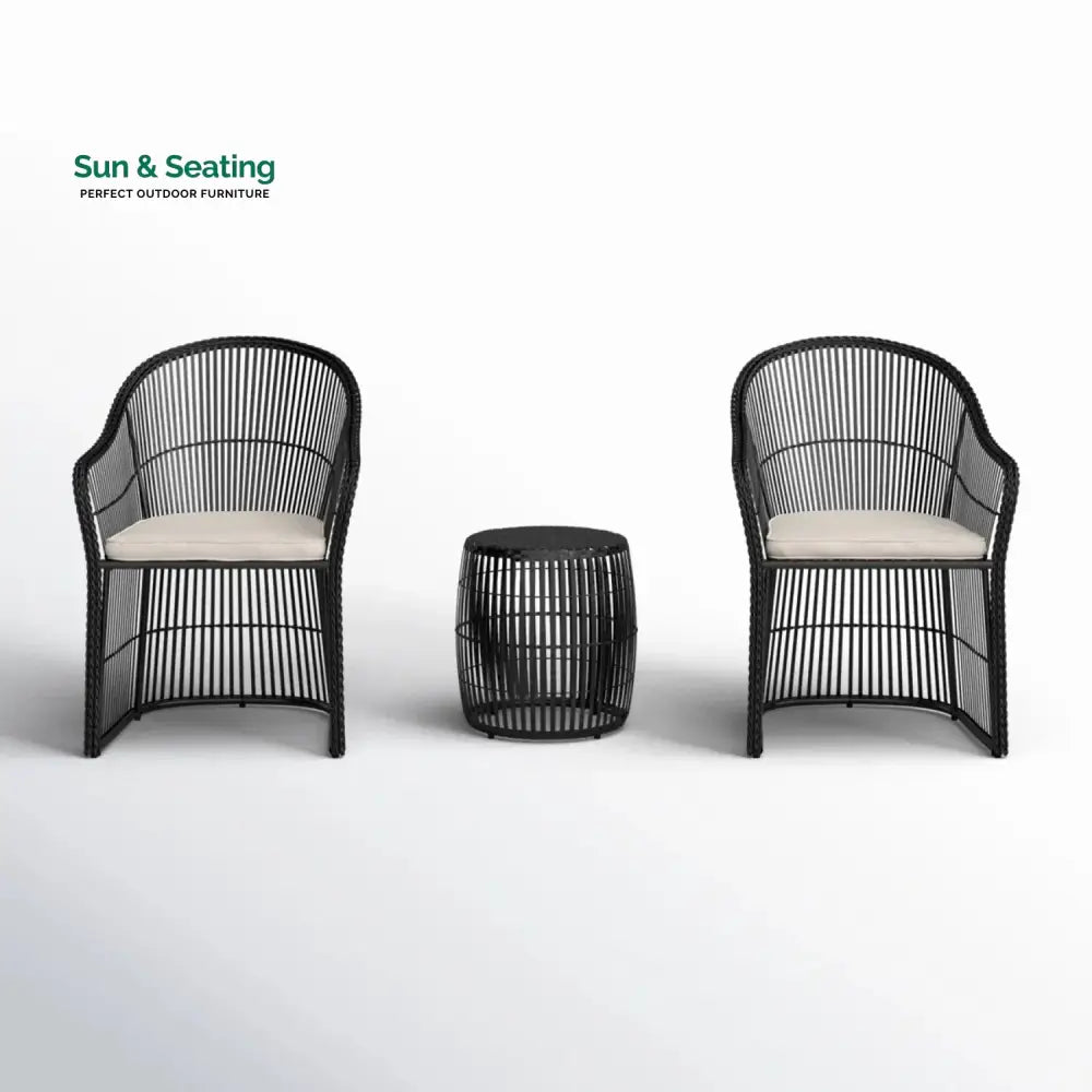 Freya 3-Piece Outdoor Rattan Wicker Patio Set Patio Set