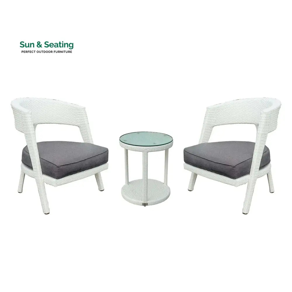 Frieda Outdoor Rattan Wicker 3-Piece Patio Set Patio Set