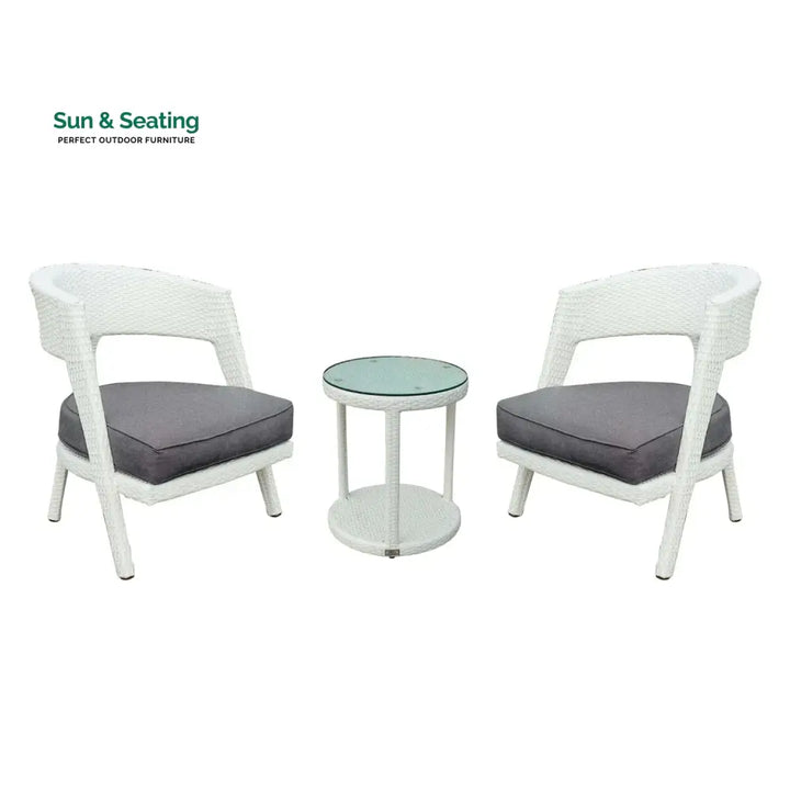 Frieda Outdoor Rattan Wicker 3-Piece Patio Set Patio Set
