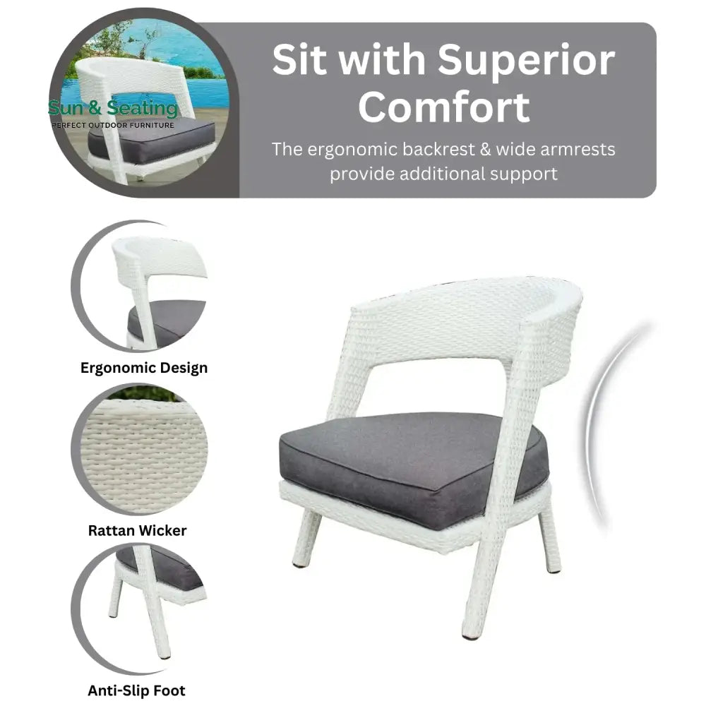 Frieda Outdoor Rattan Wicker 3-Piece Patio Set Patio Set