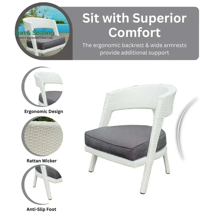 Frieda Outdoor Rattan Wicker 3-Piece Patio Set Patio Set