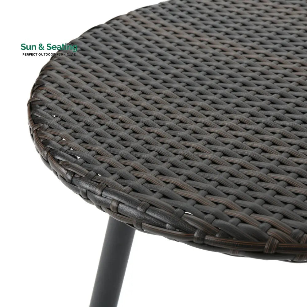 Froe Outdoor Patio Seating Set 2 Chairs and 1 Table Set (Brown) Coffee Table Sets