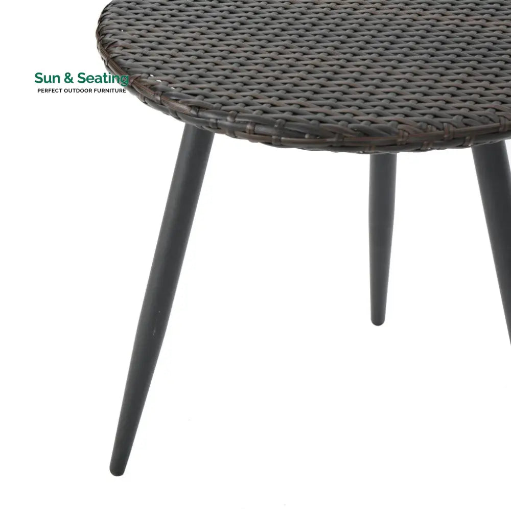 Froe Outdoor Patio Seating Set 2 Chairs and 1 Table Set (Brown) Coffee Table Sets