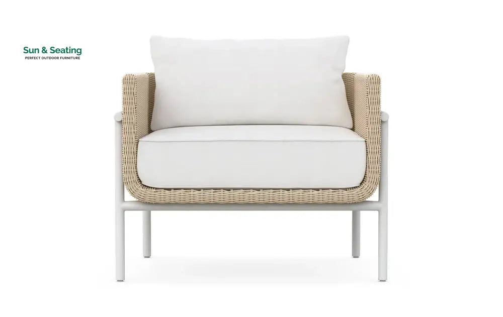 Frolov Outdoor Garden Balcony Sofa Set 2 Seater 2 Single seater and 1 Center Table With 1 Side Table Set (Tan) Sofa Sets