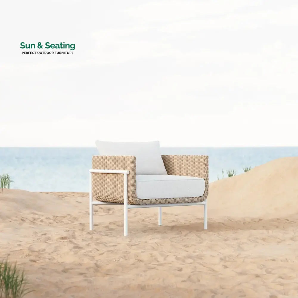 Frolov Outdoor Garden Balcony Sofa Set 2 Seater 2 Single seater and 1 Center Table With 1 Side Table Set (Tan) Sofa Sets