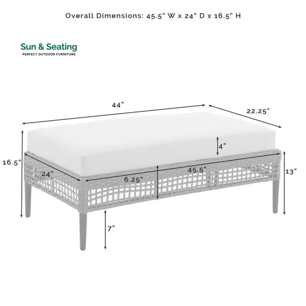 Fuente Outdoor Sofa Set 2 Seater 2 Single seater and 1 Center Table (Cream+ Brown) Sofa Sets