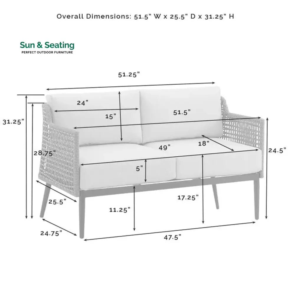 Fuente Outdoor Sofa Set 2 Seater 2 Single seater and 1 Center Table (Cream+ Brown) Sofa Sets