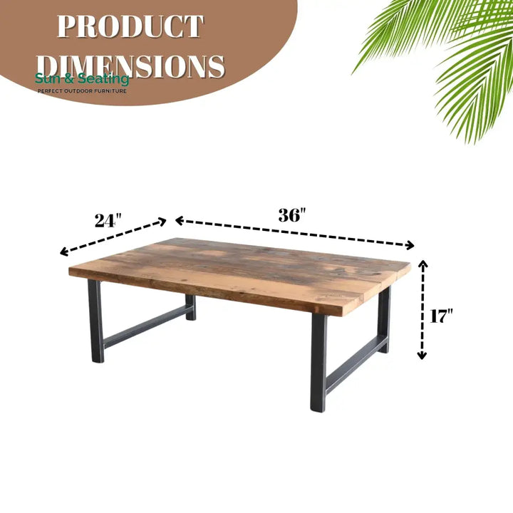 Gargi Wooden Top Coffee Table Center Table