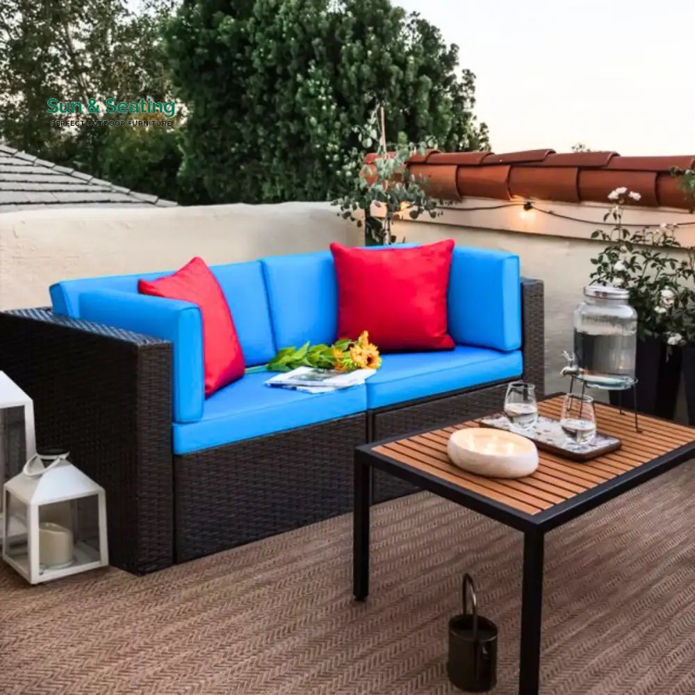 Gaurika Outdoor All-Weather Rattan Wicker Single Seater Sofa Sofa Set