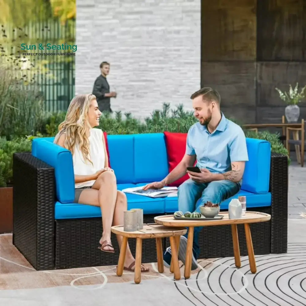 Gaurika Outdoor All-Weather Rattan Wicker Single Seater Sofa Sofa Set