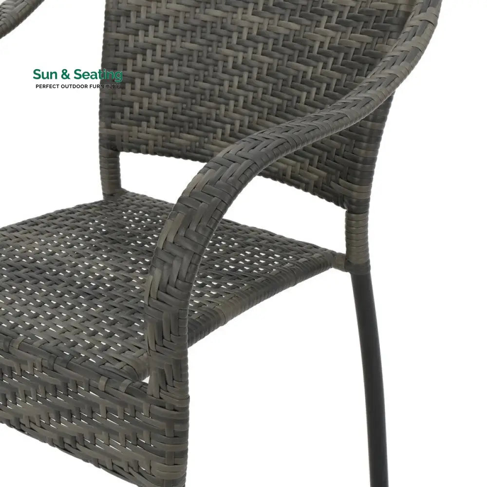 Gelli Outdoor Garden Patio Dining Set 4 Chairs and 1 Table (Gray) Dining sets