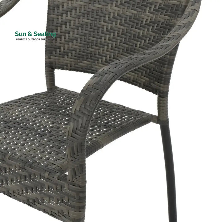 Gelli Outdoor Garden Patio Dining Set 4 Chairs and 1 Table (Gray) Dining sets