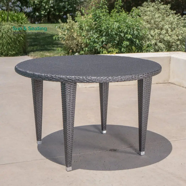 Gelli Outdoor Garden Patio Dining Set 4 Chairs and 1 Table (Gray) Dining sets