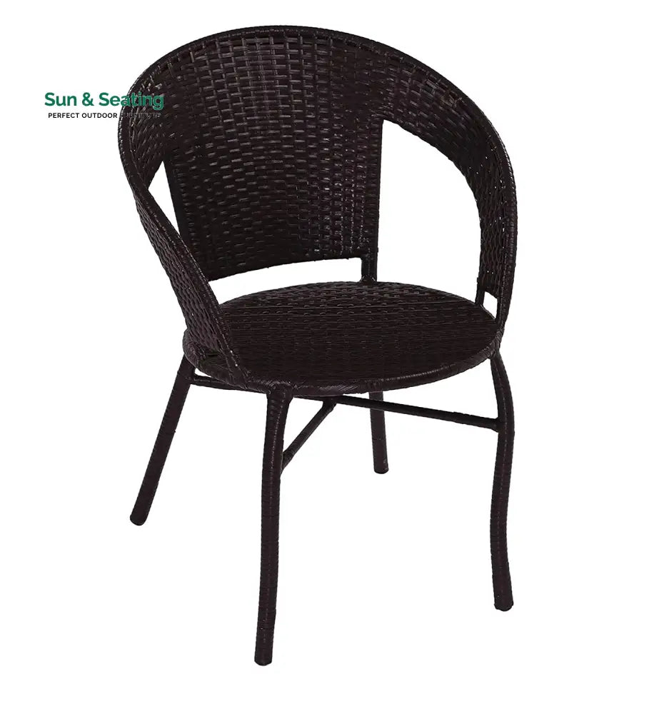 Gem Outdoor Patio Seating Set 2 Chairs and 1 Table Set (Brown) Coffee Table Sets