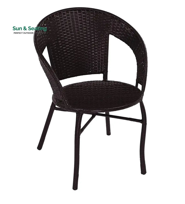 Gem Outdoor Patio Seating Set 2 Chairs and 1 Table Set (Brown) Coffee Table Sets