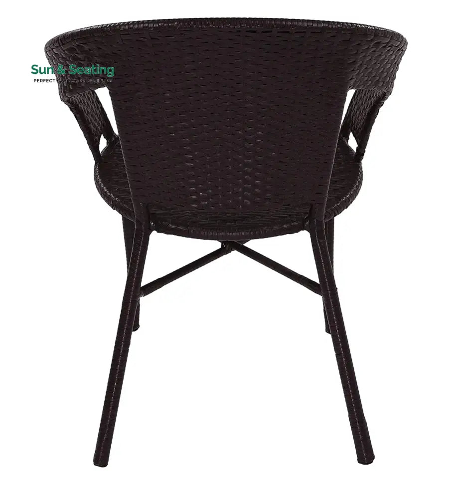 Gem Outdoor Patio Seating Set 2 Chairs and 1 Table Set (Brown) Coffee Table Sets