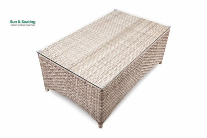 Gerardo Outdoor Sofa Set 2 Seater 2 Single seater 1 Center table (Seashell) Sofa Sets