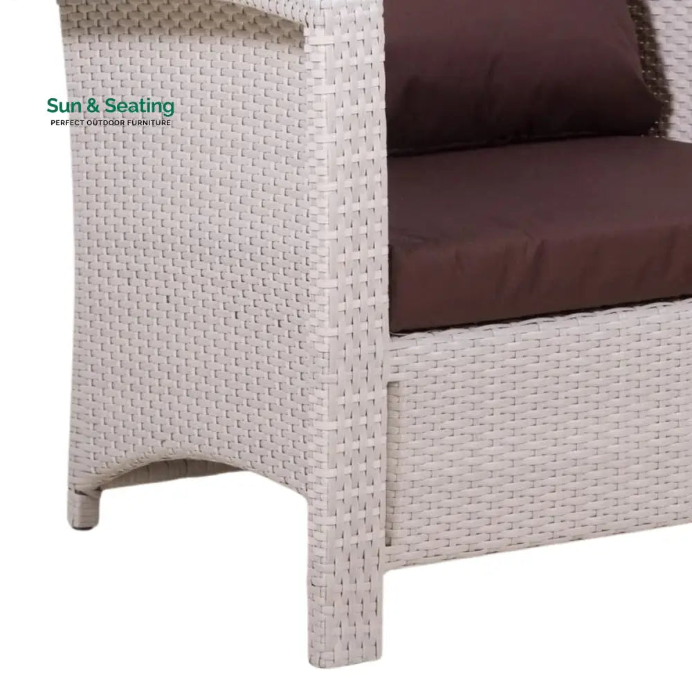 Ghada Outdoor All-Weather Wicker Single Seater Sofa Sofa Set