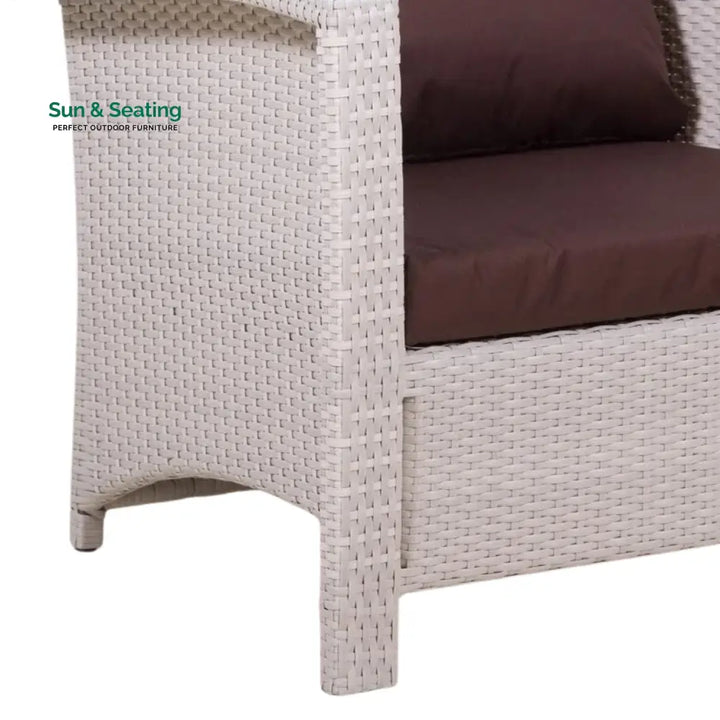 Ghada Outdoor All-Weather Wicker Single Seater Sofa Sofa Set