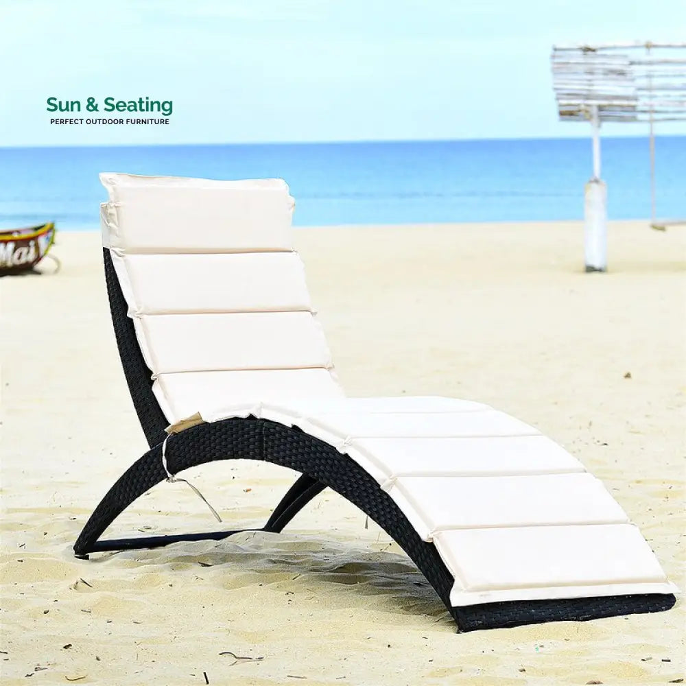 Grace Outdoor Swimming Poolside Lounger (Brown) Loungers
