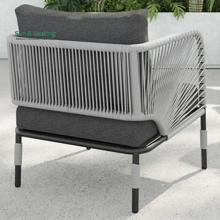 Graciela 3 Piece Garden Outdoor Rope Patio Set Patio Set