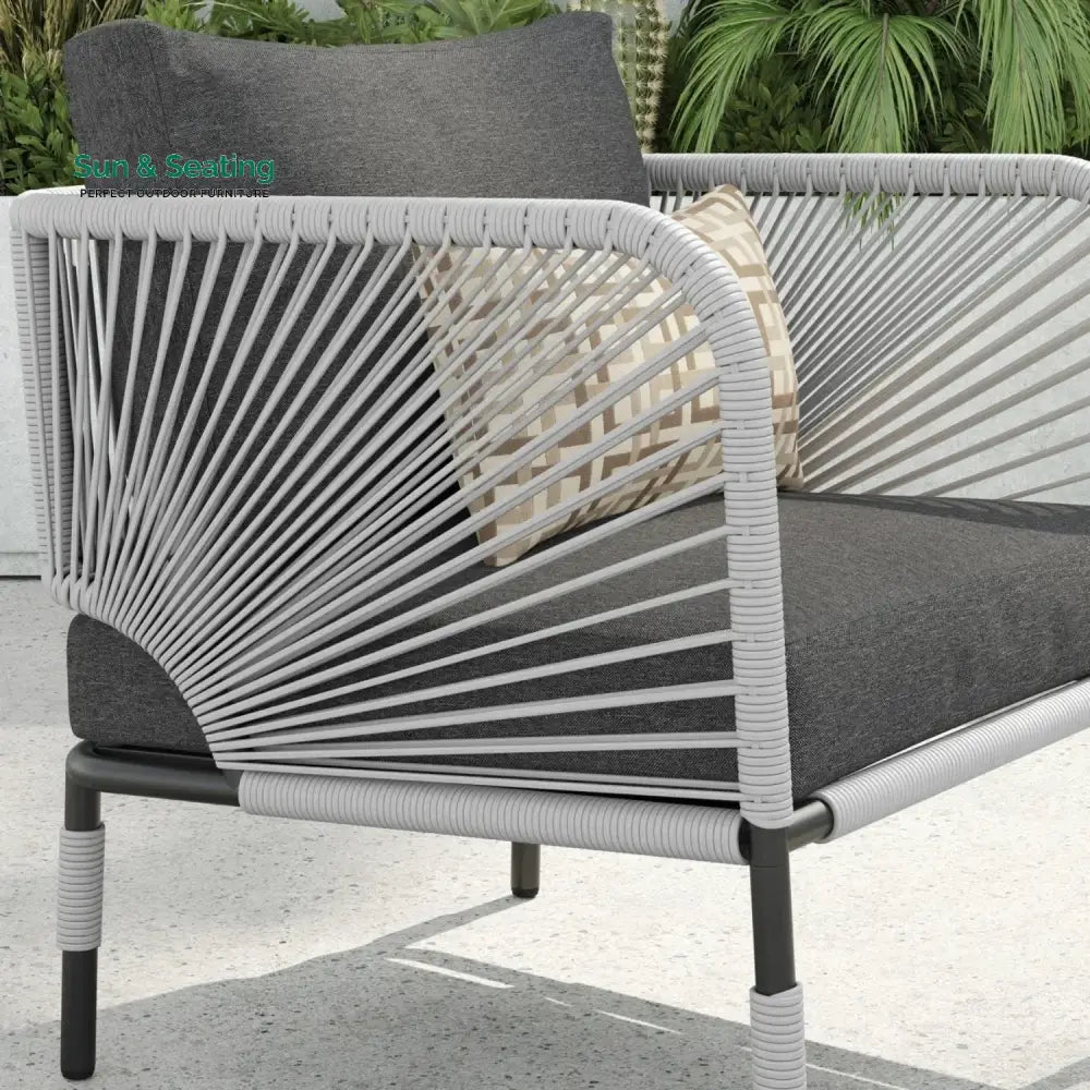 Graciela 3 Piece Garden Outdoor Rope Patio Set Patio Set