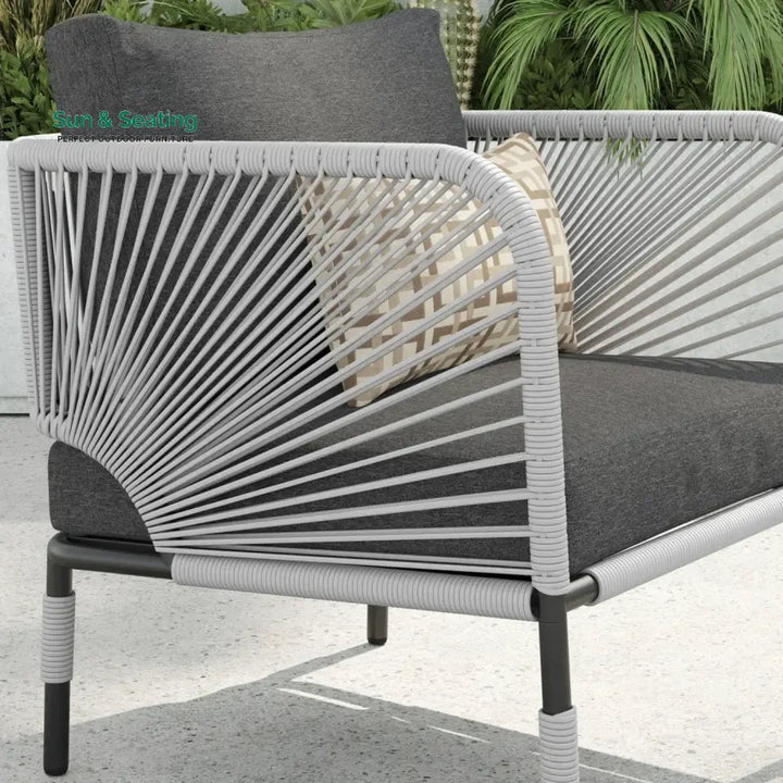 Graciela 3 Piece Garden Outdoor Rope Patio Set Patio Set