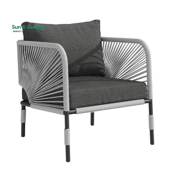 Graciela 3 Piece Garden Outdoor Rope Patio Set Patio Set