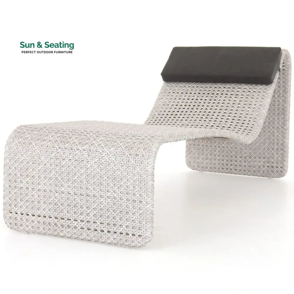 Grood Outdoor Swimming Poolside Lounger (White) Loungers