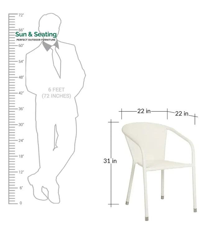 Gus Outdoor Patio Seating Set 2 Chairs and 1 Table Set (White) Coffee Table Sets