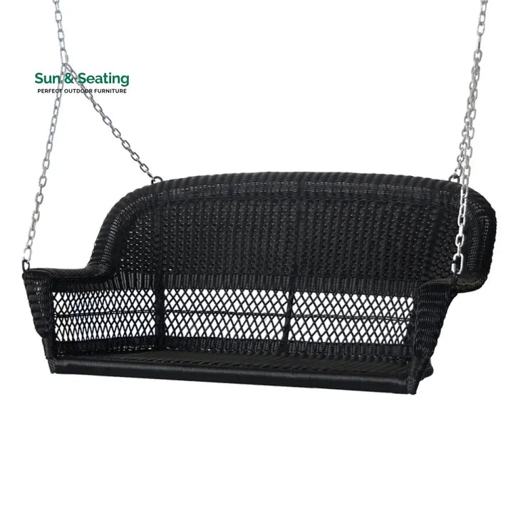 Gwil Double Seater Hanging Swing Without Stand For Balcony Garden Swing (Black) Swings