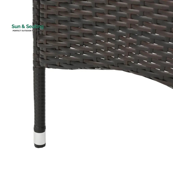 Hailey 2-Piece Outdoor Rattan Wicker Patio Dining Chairs Dinning Chairs