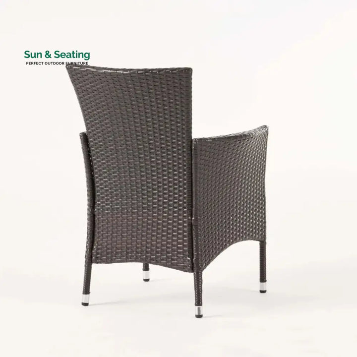 Hailey 2-Piece Outdoor Rattan Wicker Patio Dining Chairs Dinning Chairs