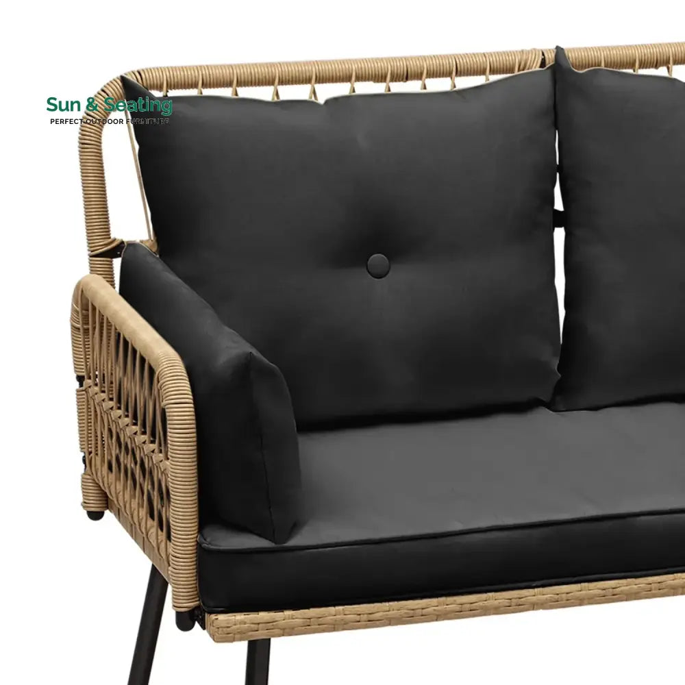 Haisley Outdoor Rope Loveseat Sofa Sofa Set