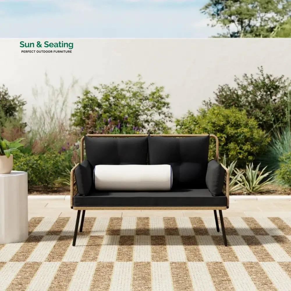 Haisley Outdoor Rope Loveseat Sofa Sofa Set