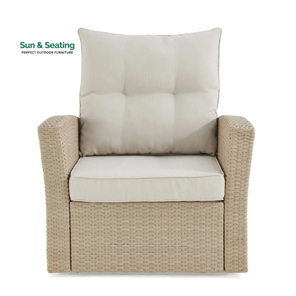 Hajar Outdoor All-Weather Wicker Single Seater Sofa Sofa Set