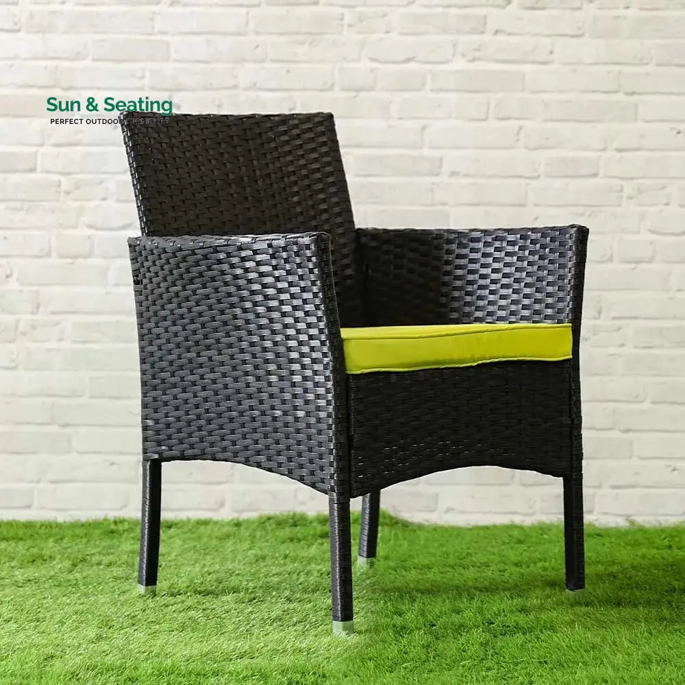 Hamper Outdoor Sofa Set 2 Seater 2 Single seater and 1 Center Table Set (Black) Sofa Sets