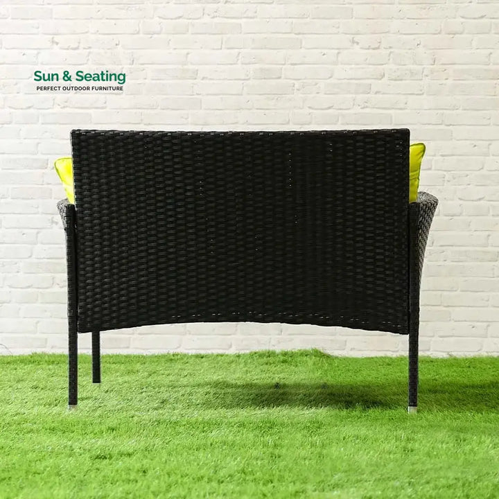 Hamper Outdoor Sofa Set 2 Seater 2 Single seater and 1 Center Table Set (Black) Sofa Sets