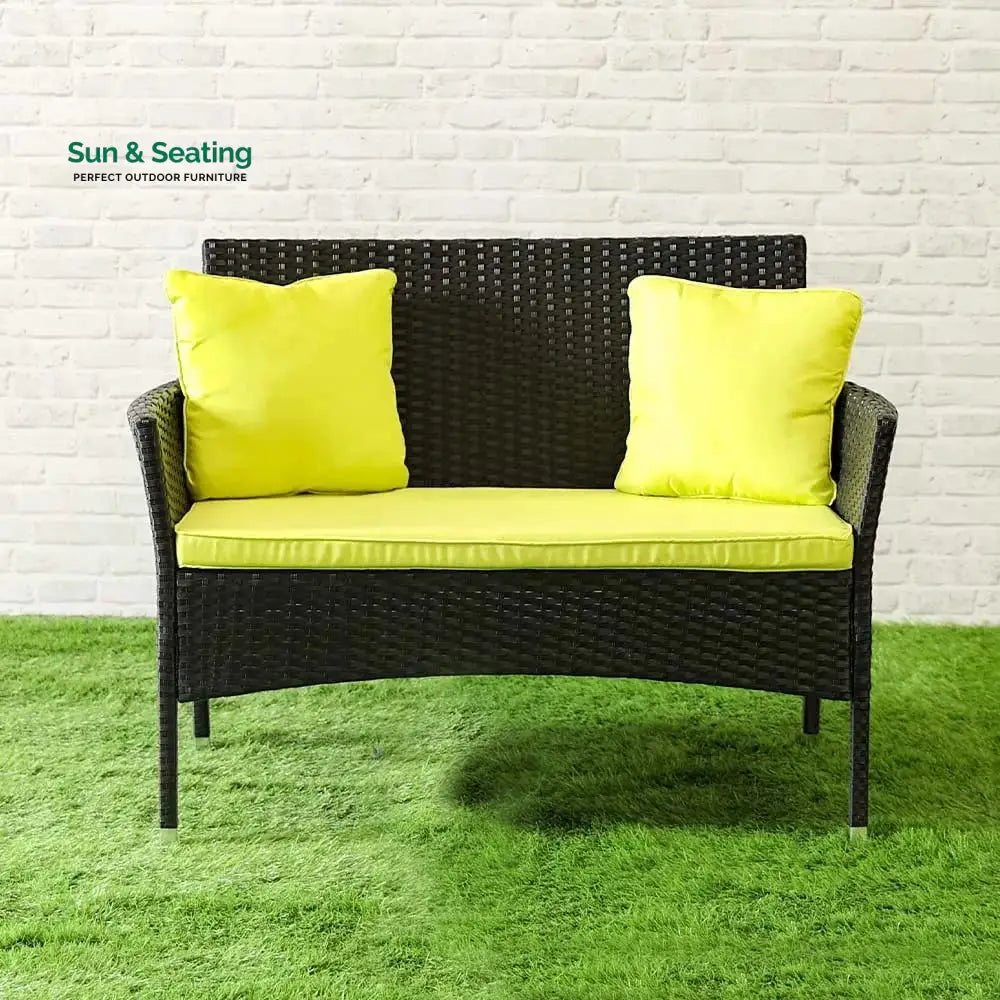 Hamper Outdoor Sofa Set 2 Seater 2 Single seater and 1 Center Table Set (Black) Sofa Sets