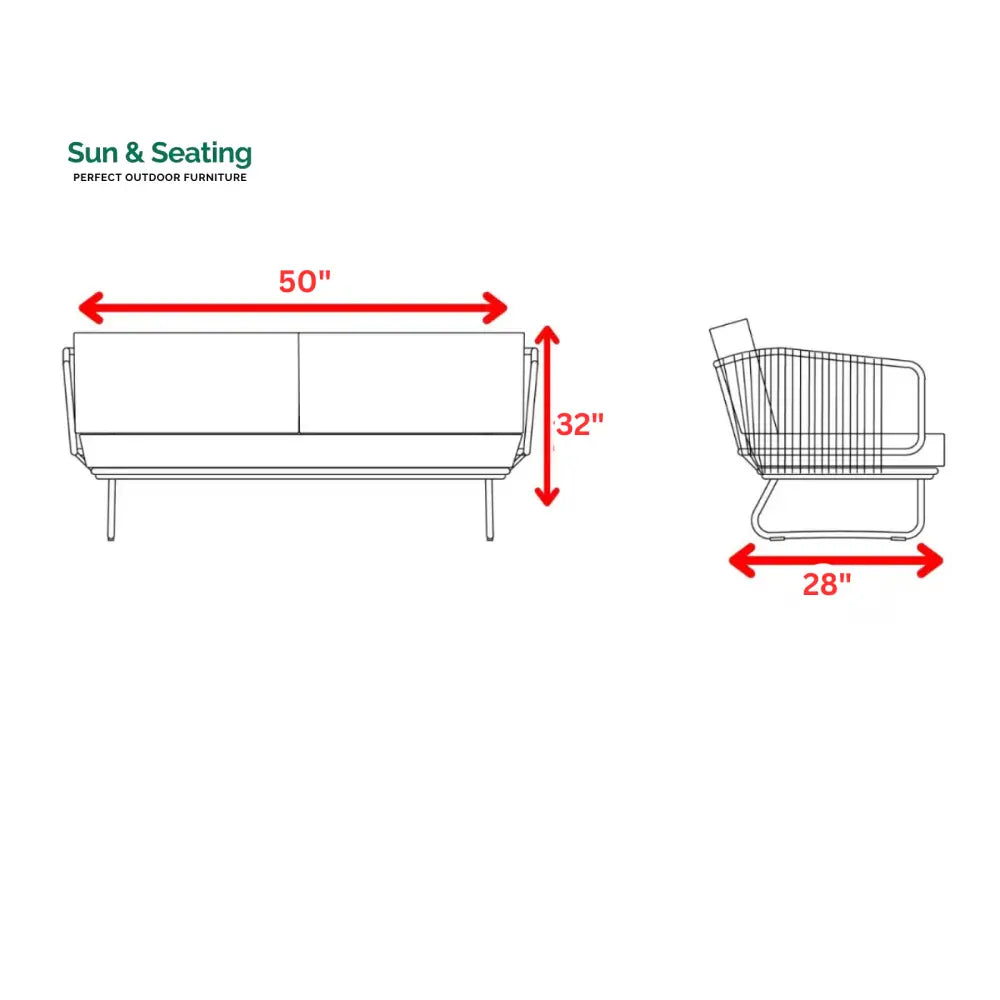 Hancy Outdoor Sofa Set 6 Seater 2 Ottoman and 1 Center Table + 1 side table Set (Tan + Beige) Braided &amp; Rope Sofa Sets