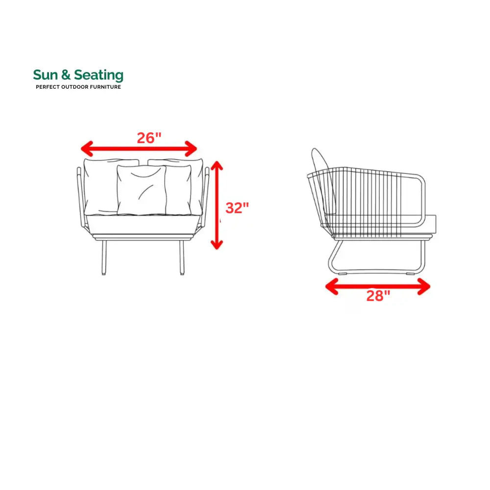 Hancy Outdoor Sofa Set 6 Seater 2 Ottoman and 1 Center Table + 1 side table Set (Tan + Beige) Braided &amp; Rope Sofa Sets
