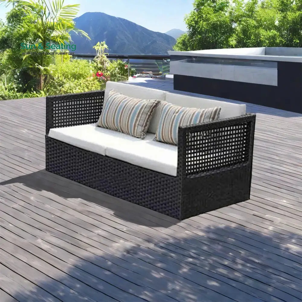Hannelore Outdoor Rattan Wicker 4-Seater Sofa Set Sofa Set