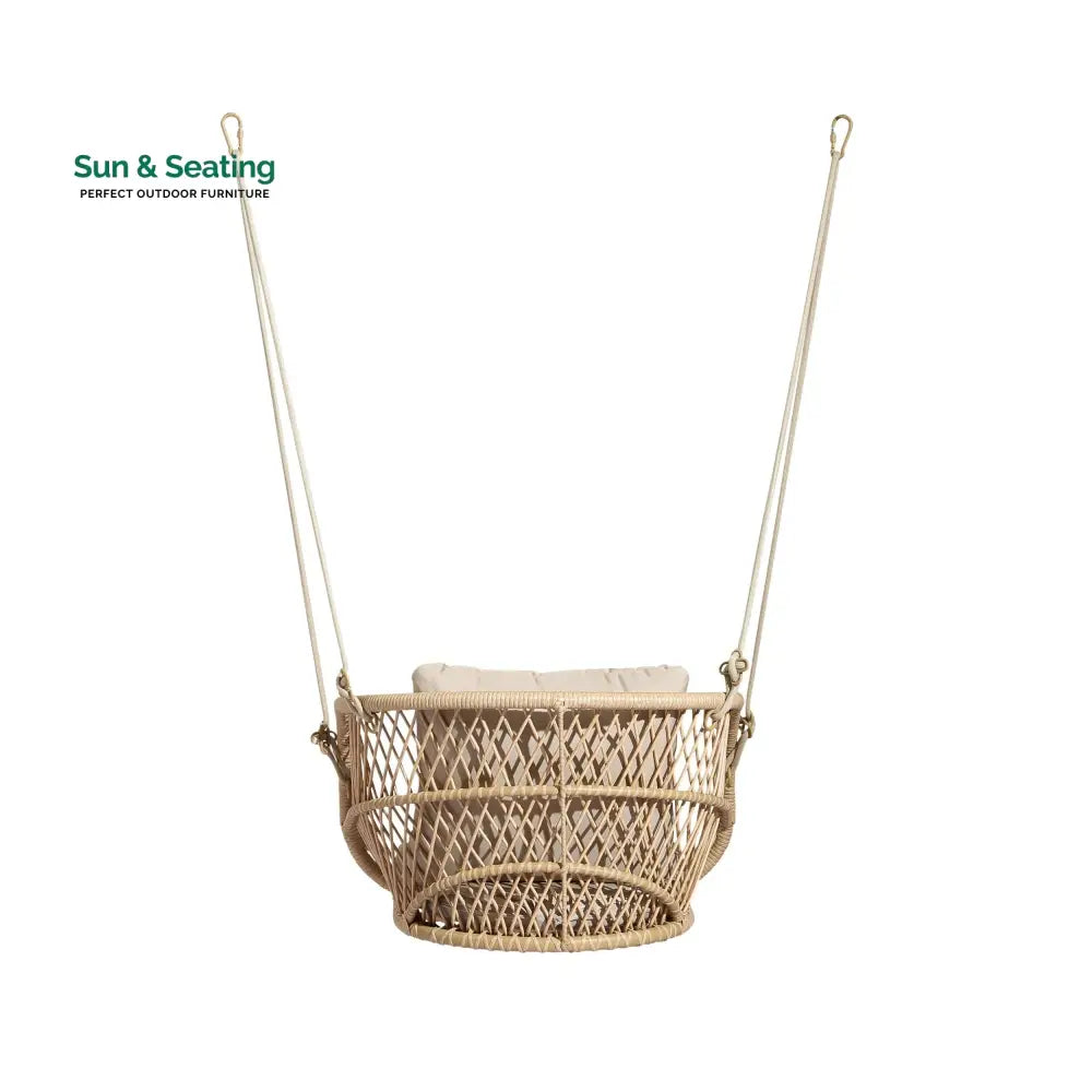 Harley Single Seater Hanging Swing Without Stand For Balcony Garden Swing (Honey) Swings