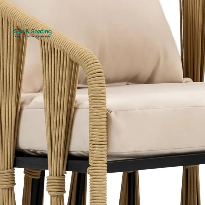 Harlow Outdoor Rope 3-Piece Patio Set Patio Set
