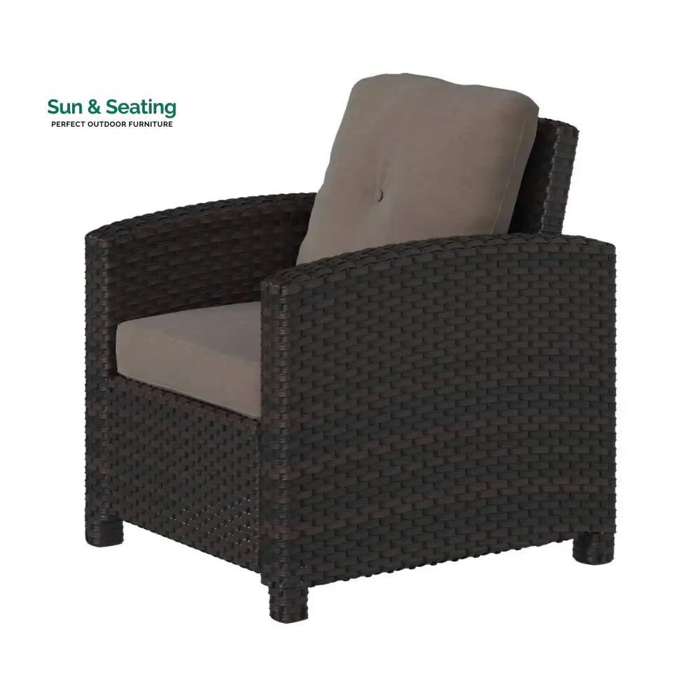 Harper 1-Piece Outdoor Wicker Single Seater Sofa Sofa Set