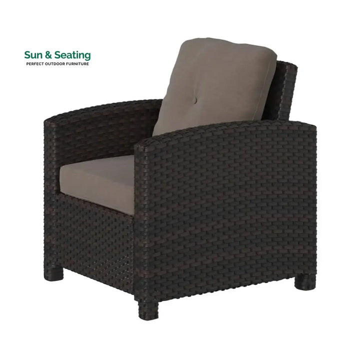 Harper 1-Piece Outdoor Wicker Single Seater Sofa Sofa Set